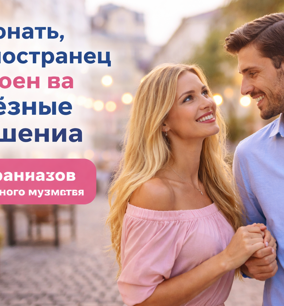 что иностранец действительно готов к серьёзным отношениям